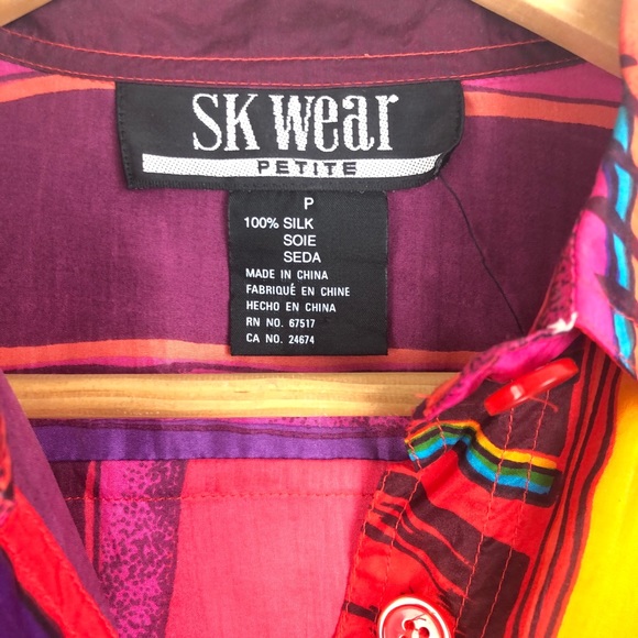 90s 100% Silk Shirt - Picture 3 of 8